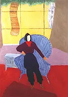 Girl In Wicker Chair 1944 By Milton Avery