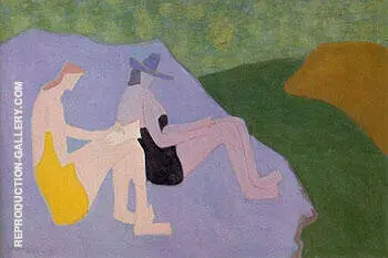 Sketchers by the Stream 1951 By Milton Avery