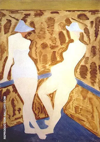 Two Figures 1960 By Milton Avery