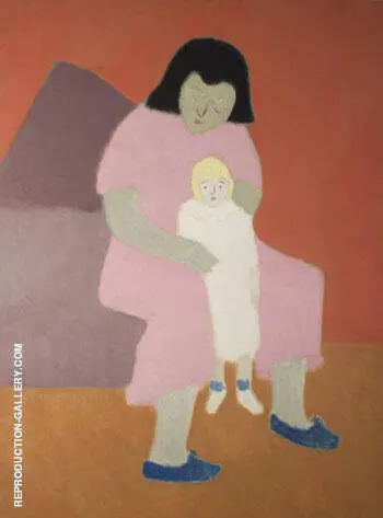 Child with Doll 1944 By Milton Avery