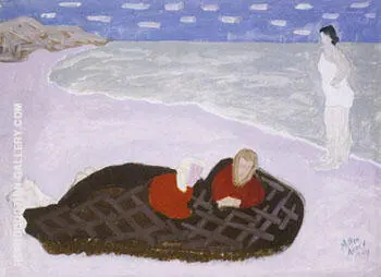 Chilly Girls by the Sea 1944 By Milton Avery