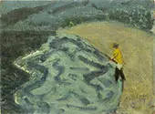 Man Fishing 1938 By Milton Avery