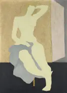 Nude with Blue Cloth 1944 By Milton Avery