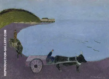 Oxcart Blue Sea 1943 By Milton Avery
