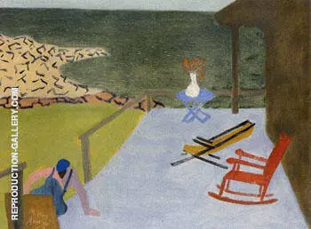 Porch and Chairs 1944 By Milton Avery