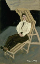 Seated Figure on Deck Chair 1942 By Milton Avery