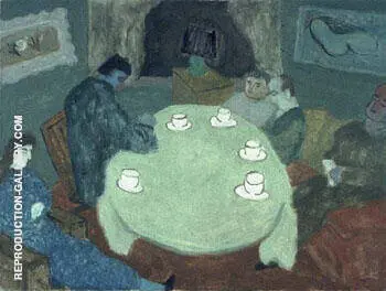 The Group after Dinner Coffee 1939 By Milton Avery