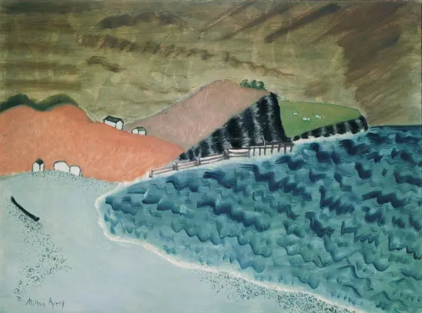 Gaspe Landscape 1943 By Milton Avery