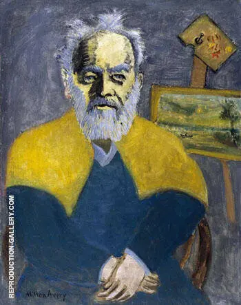 Portrait of Louis M Eilshmius 1942 By Milton Avery