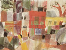 Red and Yellow Houses in Tunis 1914 By Paul Klee
