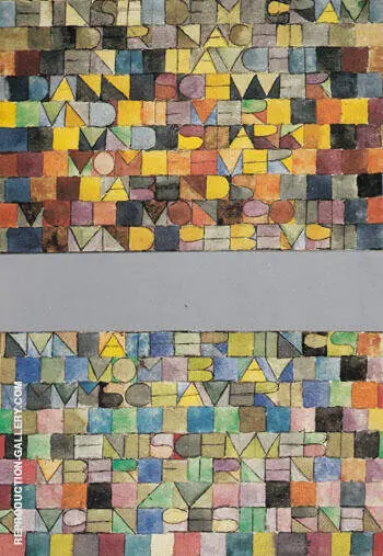 Suddenly from the Gray of Night 1918 By Paul Klee