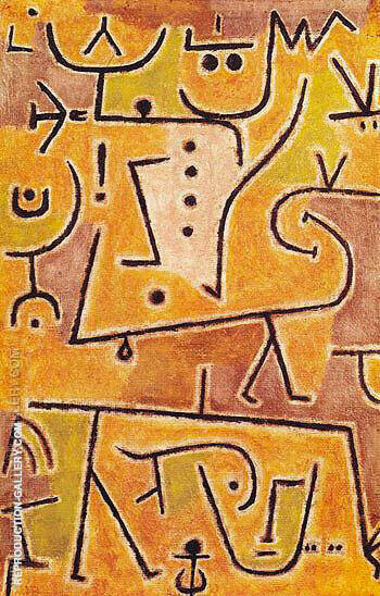 Red Waistcoat 1938 by Paul Klee | Oil Painting Reproduction