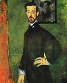 Portrait of Paul Alexandre Against a Green Background 1909 By Amedeo Modigliani