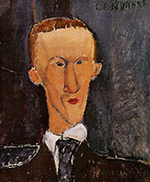 Portrait of Blaise Cendrars 1918 By Amedeo Modigliani