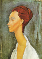 Portrait of Lunia Czechowska 1919 By Amedeo Modigliani