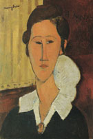 Portrait of Anna Zborovska 1917 By Amedeo Modigliani