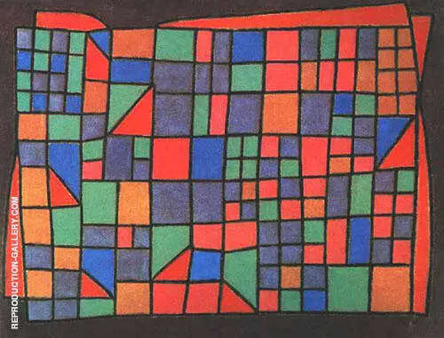 Glass Facade 1940 By Paul Klee