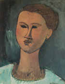 Head of a Woman 1915 By Amedeo Modigliani
