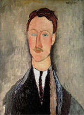 Portrait of Leopold Survage c1917 By Amedeo Modigliani