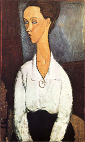 Portrait of Lunia Czechowska 1917 By Amedeo Modigliani