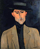 Portrait of a Man with Hat Jose Pacheco 1915 By Amedeo Modigliani