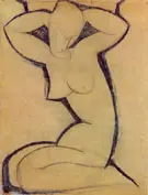 Cariatide By Amedeo Modigliani