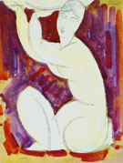 Caryatid 1913 A By Amedeo Modigliani