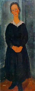 Jeune Bonne 1918 By Amedeo Modigliani