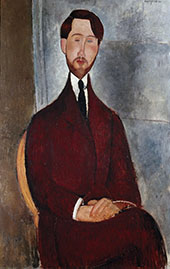 Portrait of Leopold Zborowski By Amedeo Modigliani