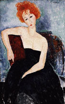 Redhead Dress By Amedeo Modigliani