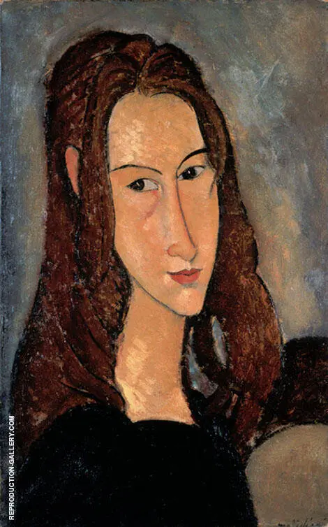 Portrait of Jeanne Hebuterne Head in Profile 1918 By Amedeo Modigliani