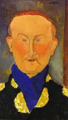 Portrait of Leon Bakst 1917 By Amedeo Modigliani