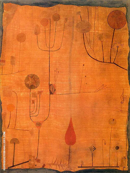Fruits on Red 1930 By Paul Klee