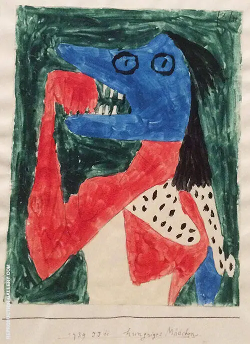 Hungry Girl 1939 By Paul Klee