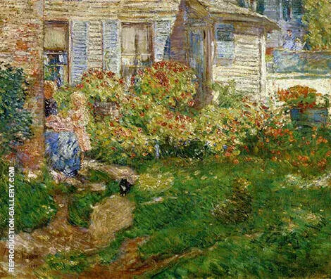A Fishermans Cottage By Childe Hassam