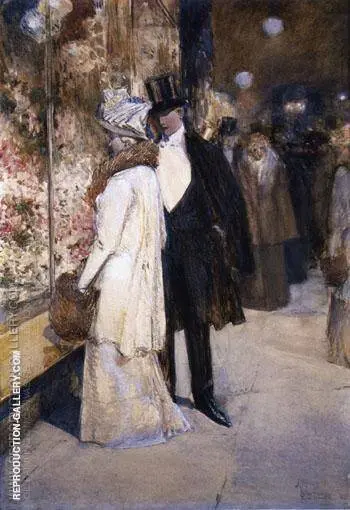 A New Years Nocturne New York By Childe Hassam