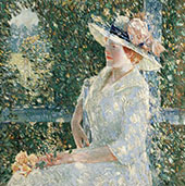 An Outdoor Portrait of Miss Weir 1909 By Childe Hassam