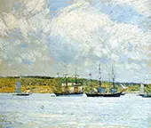 A Parade of Boats 1894 By Childe Hassam