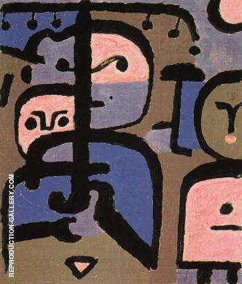 Three Exotic Youths 1938 By Paul Klee