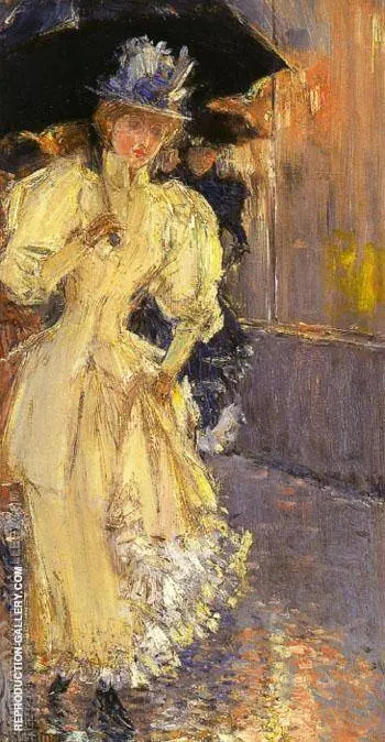 A Rainy Day New York By Childe Hassam