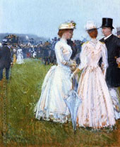 At The Grand Prix in Paris By Childe Hassam