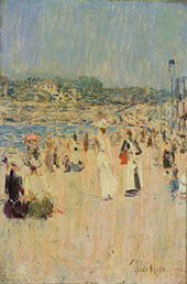 Beach at Newport 1891 By Childe Hassam