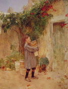 Boy with Flower Pots 1888 By Childe Hassam