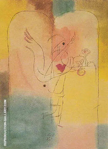 Genie Serving a Light Breakfast 1920 By Paul Klee