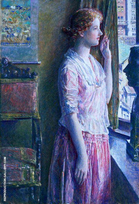Easter Morning Portrait at a New York Window 1921 | Oil Painting Reproduction