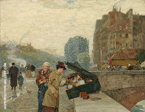 The Quai St Michel 1888 by Childe Hassam | Oil Painting Reproduction