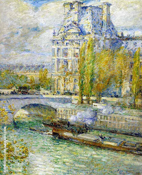 Le Louvre Et Le Pont Royal By Childe Hassam
