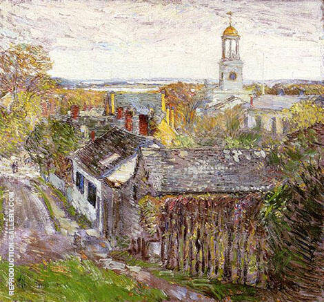 Quincy Massachusetts 1892 by Childe Hassam | Oil Painting Reproduction