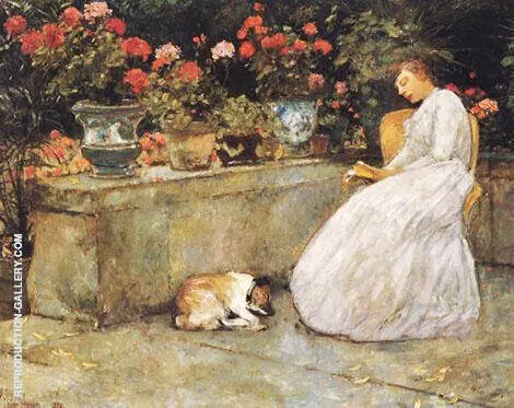 Reading 1888 By Childe Hassam