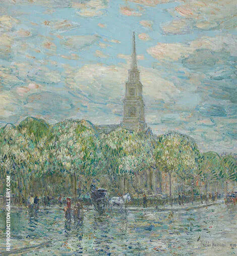 St Marks in The Bowery By Childe Hassam